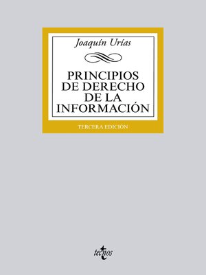 cover image of Principios de Derecho de la Información